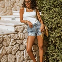 LISTICLE Tops Presley Tank Top In Black