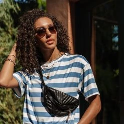 GINGER G Arlena Striped Tee Tops