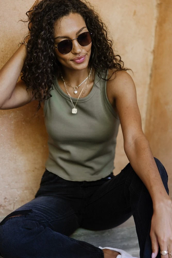 LISTICLE Fresh Markdowns Maxie Cropped Tank Top - FINAL SALE 8 LISTICLE Fresh Markdowns Maxie Cropped Tank Top - FINAL SALE