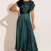 WORUI Rosalind Midi Dress In Teal