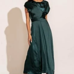 WORUI Rosalind Midi Dress In Teal 17 WORUI Rosalind Midi Dress In Teal
