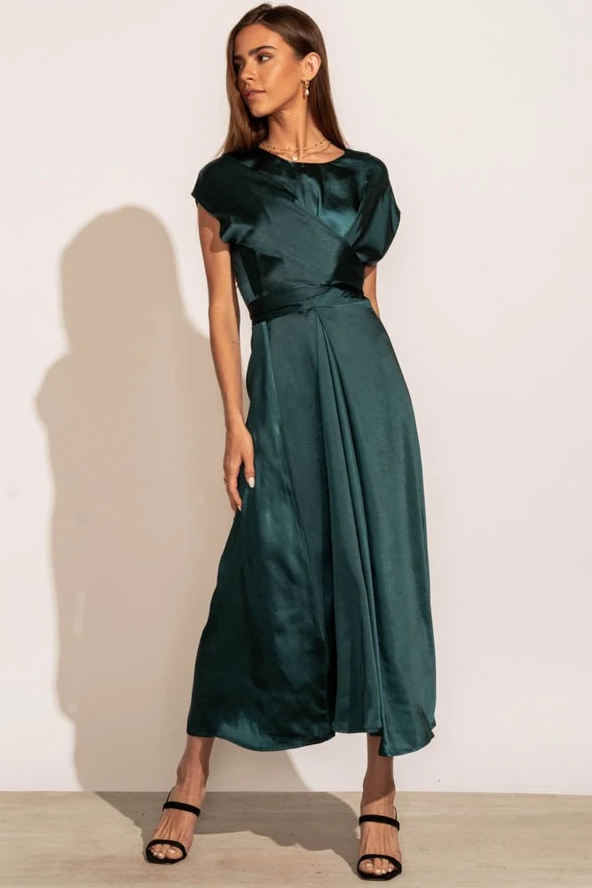 WORUI Rosalind Midi Dress In Teal 10 WORUI Rosalind Midi Dress In Teal