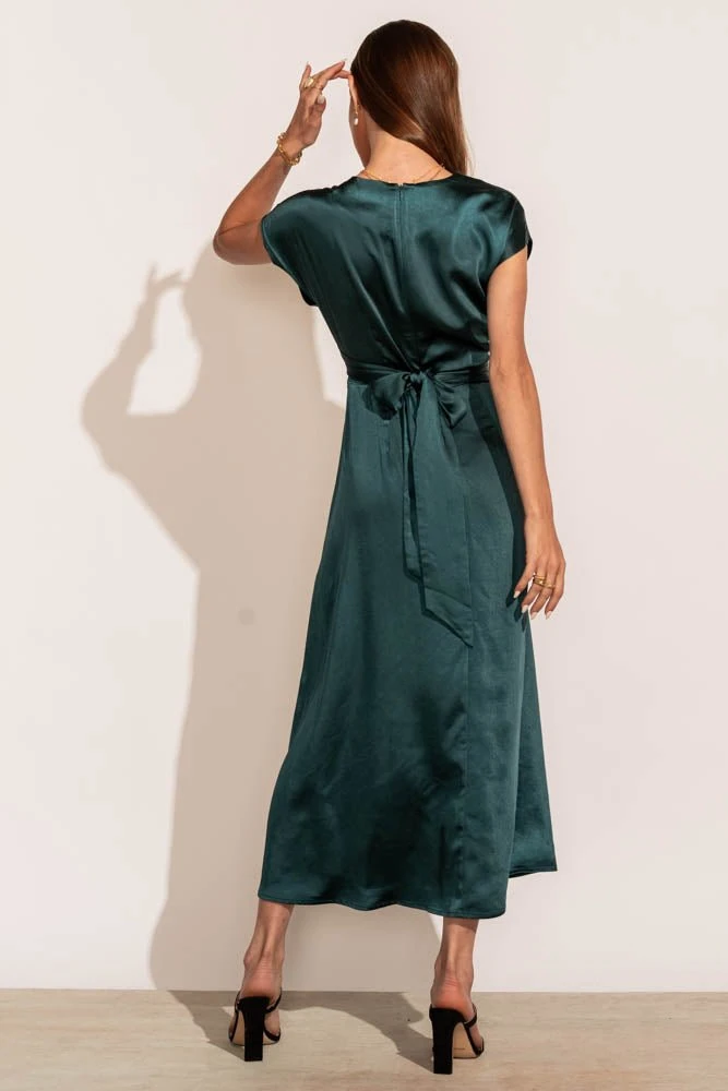 WORUI Rosalind Midi Dress In Teal 4 WORUI Rosalind Midi Dress In Teal