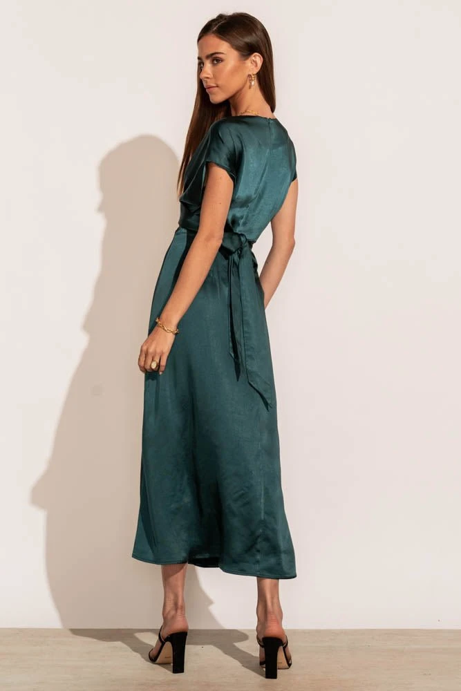 WORUI Rosalind Midi Dress In Teal 8 WORUI Rosalind Midi Dress In Teal