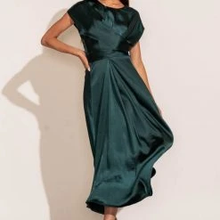 WORUI Rosalind Midi Dress In Teal 16 WORUI Rosalind Midi Dress In Teal