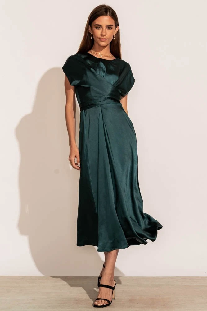 WORUI Rosalind Midi Dress In Teal 6 WORUI Rosalind Midi Dress In Teal