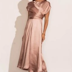 WORUI Rosalind Midi Dress In Mauve New Arrivals