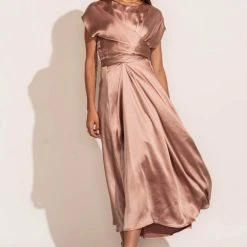 WORUI Rosalind Midi Dress In Mauve New Arrivals