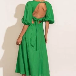 AARON & AMBER Dresses Jennica Midi Dress In Green