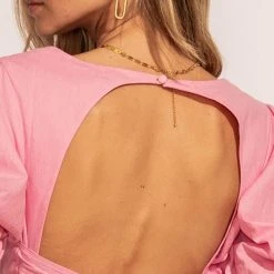 AARON & AMBER New Arrivals Jennica Midi Dress In Pink