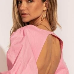 AARON & AMBER New Arrivals Jennica Midi Dress In Pink