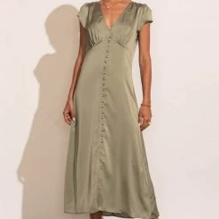 FUN 2 FUN Preorders PREORDER - Mandy Midi Dress In Sage 9 FUN 2 FUN Preorders PREORDER - Mandy Midi Dress In Sage