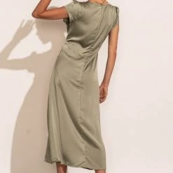 FUN 2 FUN Preorders PREORDER - Mandy Midi Dress In Sage