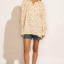 FUN 2 FUN New Arrivals Ettie Button Up Top 13 FUN 2 FUN New Arrivals Ettie Button Up Top