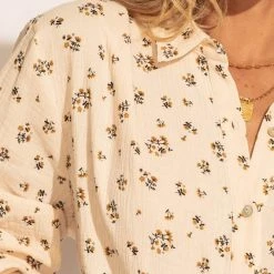 FUN 2 FUN New Arrivals Ettie Button Up Top