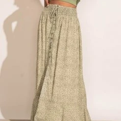 PROMESA Janie Maxi Skirt In Sage 9 PROMESA Janie Maxi Skirt In Sage