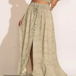 PROMESA Janie Maxi Skirt In Sage 11 PROMESA Janie Maxi Skirt In Sage