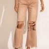 Plastic New Arrivals Vervet Charlie Distressed Denim In Rose