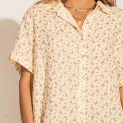 FUN 2 FUN Jana Button Down Top Tops