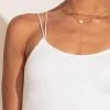 DYNAMIC FASHION New Arrivals Talah Ribbed Tank Top In White