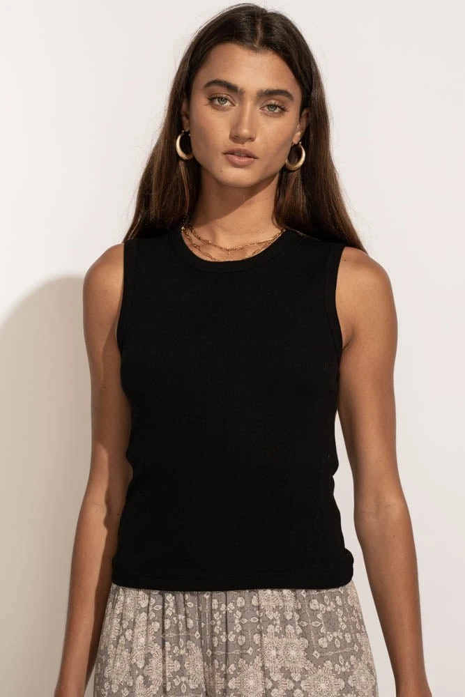 LA MIEL Roselyn Tank Top In Black 9 LA MIEL Roselyn Tank Top In Black
