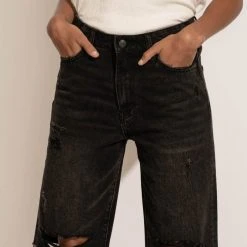 Plastic New Arrivals Vervet Kaelie Bermuda Shorts In Black