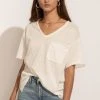 LA MIEL New Arrivals Paula Oversized Top In White