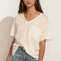 LA MIEL New Arrivals Paula Oversized Top In White