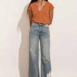 LA MIEL New Arrivals Zoe Tee In Orange