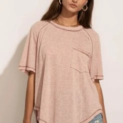 LA MIEL Tops Maggie Top In Pink