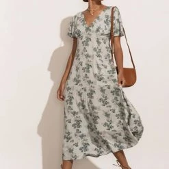 FINAL TOUCH COLLECTION Ollie Floral Dress In Blue