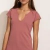LA MIEL New Arrivals Zoe Tee In Pink