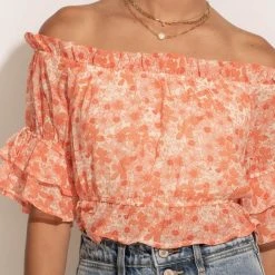 LE LIS Bohme In Bloom Velma Crop Top - FINAL SALE
