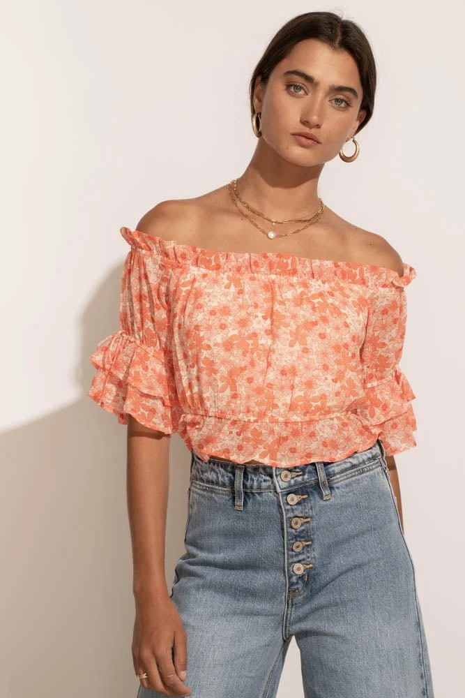 LE LIS Bohme In Bloom Velma Crop Top - FINAL SALE 7 LE LIS Bohme In Bloom Velma Crop Top - FINAL SALE