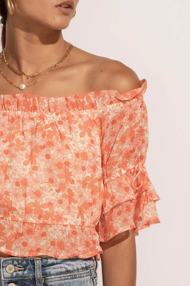 LE LIS Bohme In Bloom Velma Crop Top - FINAL SALE 4 LE LIS Bohme In Bloom Velma Crop Top - FINAL SALE