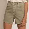 Plastic Bohme Dahlia Mom Shorts In Olive