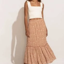 LAKE FLOWER FASHION Gloria Midi Skirt New Arrivals