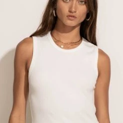 LA MIEL Roselyn Tank Top In Olive New Arrivals