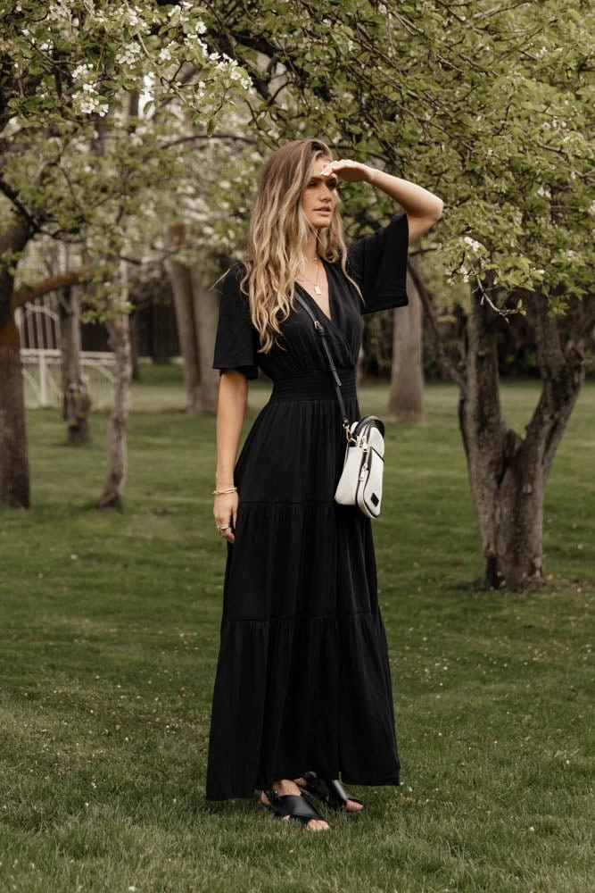 LOVE STITCH Clothing Illustrated Sariah Maxi Dress In Black 11 LOVE STITCH Clothing Illustrated Sariah Maxi Dress In Black