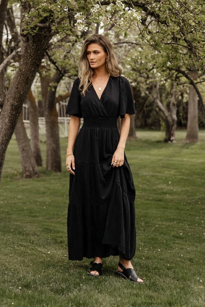 LOVE STITCH Clothing Illustrated Sariah Maxi Dress In Black 7 LOVE STITCH Clothing Illustrated Sariah Maxi Dress In Black