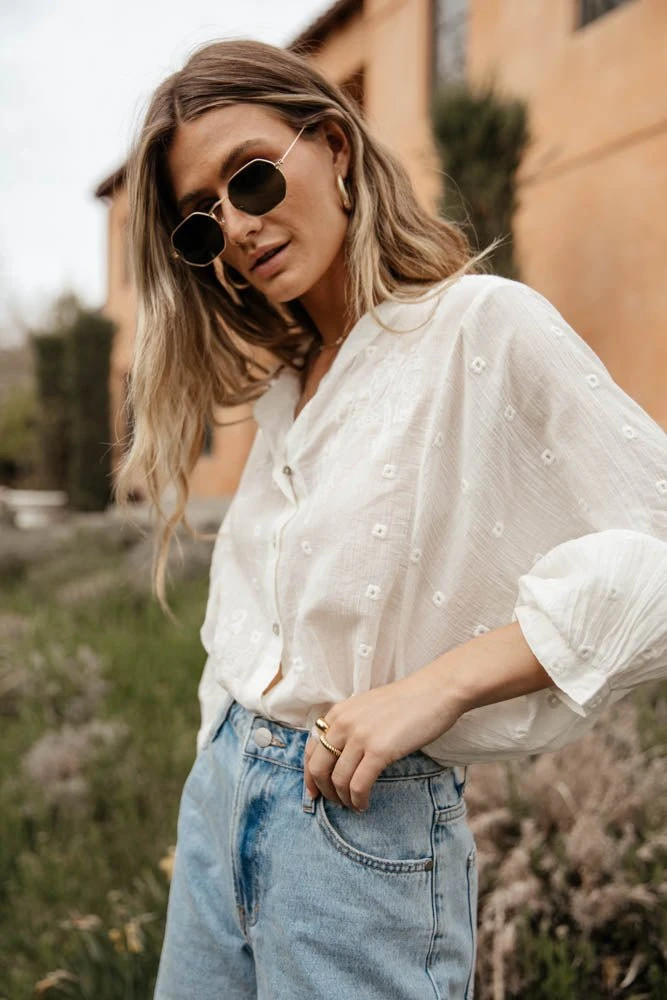 LOVE STITCH Clothing Illustrated Bray Embroidered Blouse 9 LOVE STITCH Clothing Illustrated Bray Embroidered Blouse