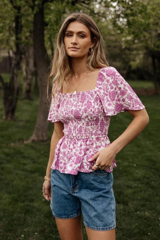 LOVE STITCH Clothing Illustrated Alice Peplum Top 7 LOVE STITCH Clothing Illustrated Alice Peplum Top