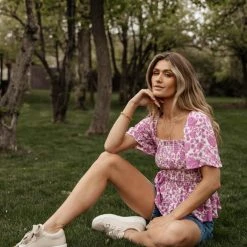 LOVE STITCH Clothing Illustrated Alice Peplum Top 14 LOVE STITCH Clothing Illustrated Alice Peplum Top