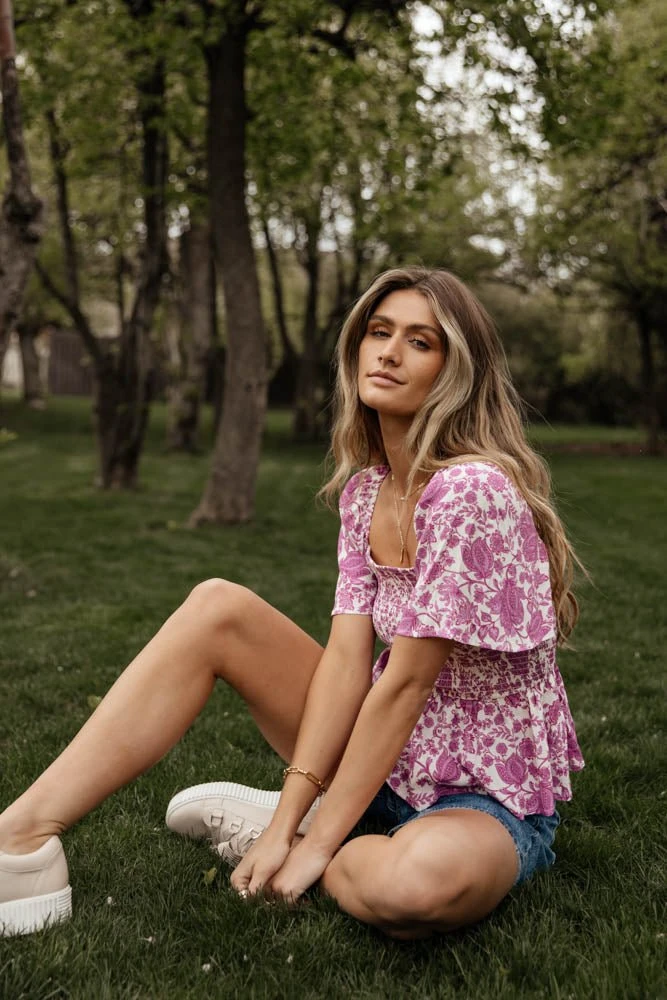 LOVE STITCH Clothing Illustrated Alice Peplum Top 4 LOVE STITCH Clothing Illustrated Alice Peplum Top