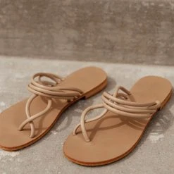 BEAST FASHION Adeline Sandals In Taupe