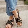 FREE SOUL/MIRACLE MILE Kylie Sandals In Black - FINAL SALE Fresh Markdowns