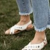 FREE SOUL/MIRACLE MILE Kylie Sandals In White - FINAL SALE Fresh Markdowns