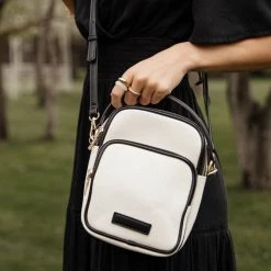 URBAN EXPRESSIONS Paris Canvas Bag In Black