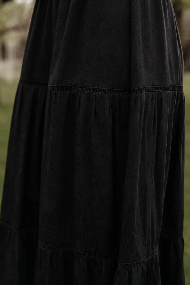 LOVE STITCH Clothing Illustrated Sariah Maxi Dress In Black 10 LOVE STITCH Clothing Illustrated Sariah Maxi Dress In Black