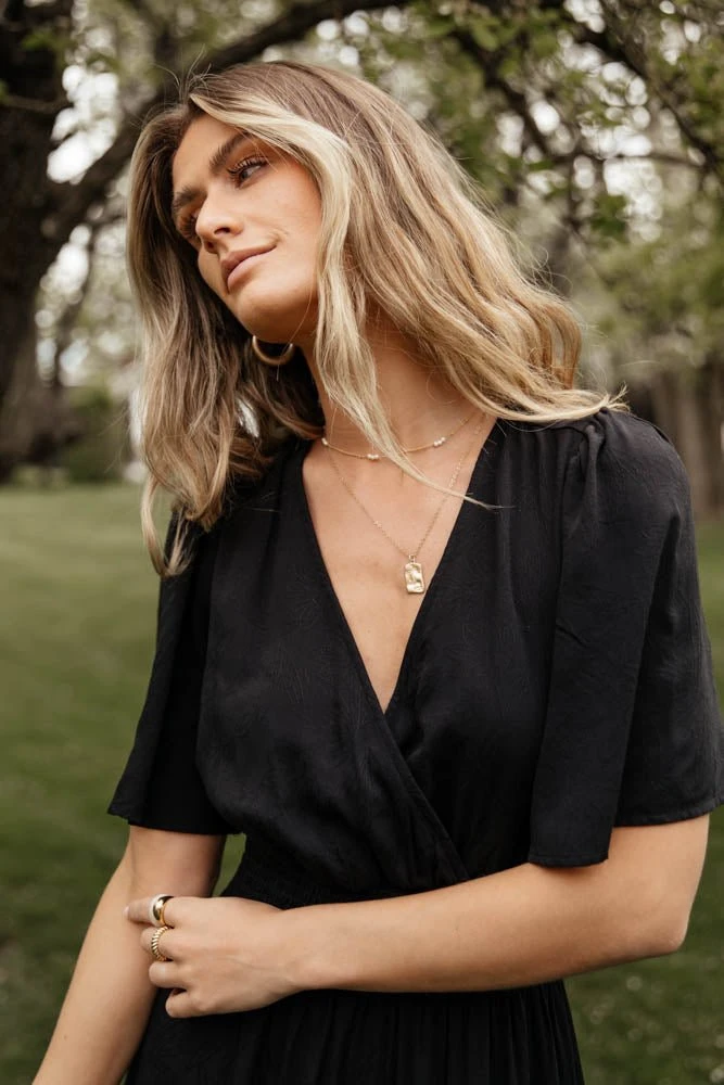 LOVE STITCH Clothing Illustrated Sariah Maxi Dress In Black 5 LOVE STITCH Clothing Illustrated Sariah Maxi Dress In Black